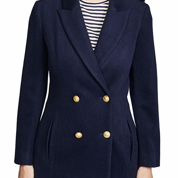 L'AGENCE Emmi Peacoat Wool Coat 0 - Picture 12 of 13